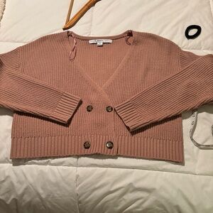 HYFVE Mauve Button-Up Cardigan